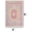Tapis délavé à motif de médaillon rétro