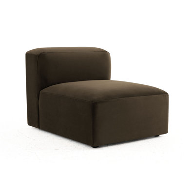 Armless Single Chair For Convertible Modular Sectional