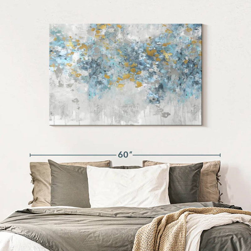 Avery Charmed Aqua, 32" H x 48" W