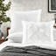 Elegant 7-piece White Bedding Set, Hypoallergenic Polyester For Modern Bedrooms