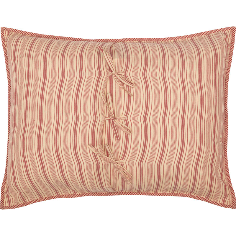 Sawyer Mill Sham Set, Standard, Country Red/Dark Tan/Khaki
