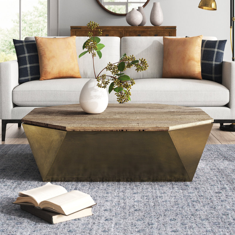 Corby Solid Wood Top Single Coffee Table