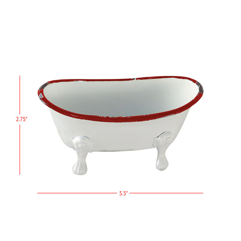 Mini porte-savon Kamel, Blanc / rouge