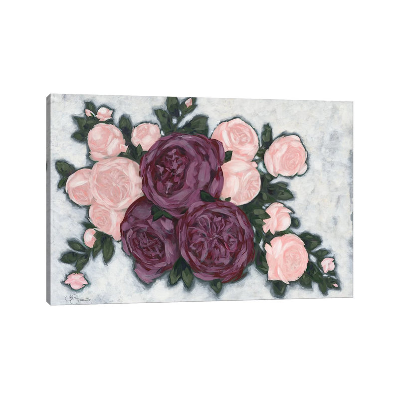 English Roses - Wrapped Canvas Painting, 66.04 cm H x 45.72 cm W x 1.91 cm D
