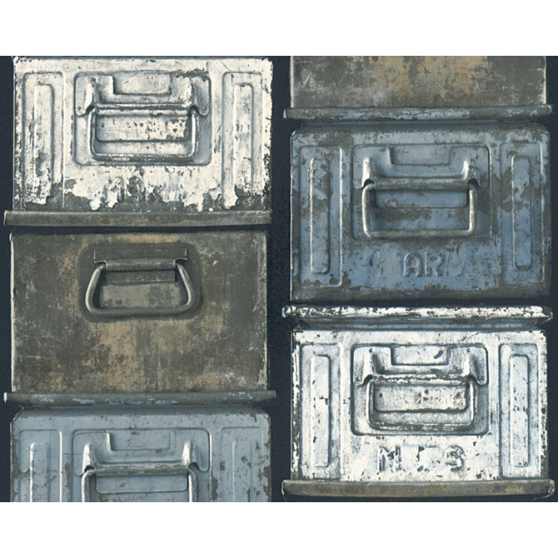 Rouleau de papier peint L 33 pi x l 21 po Dzenan, gris