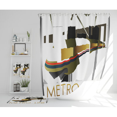 Nebinger Polyester Shower Curtain Set