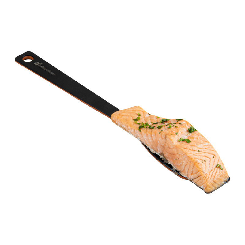 Spatule inclinée 13,2 pouces, 1 spatule en bois Turner en bois - Poignée robuste, trou suspendu, spatule en bois de pin noir