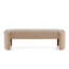 Élégant et simple banc de repose-pieds en forme de chameau clair