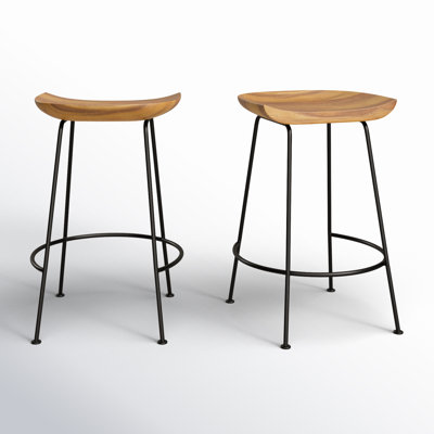 Samanthia Counter Stool with Metal Frame