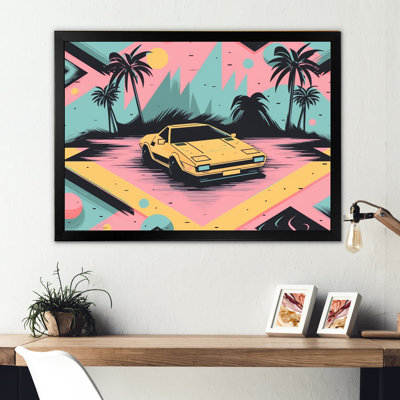 80S Groovy Cars VI - Retro Car, impressions sur toile