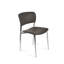 Ensemble bistro 3 pièces avec table en verre 32 po et 2 chaises en cuir gris