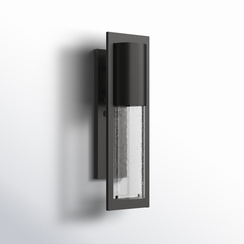 Bandit Solid Aluminum 15.5" H X 4.5" W Outdoor Wall Light, Black, Incandescent, 15.5" H x 4.5" W x 4.75" D