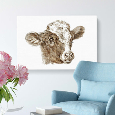 Cow Calf by Jean Bernard - Wrapped Canvas