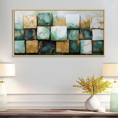 «Green Gold», impression sur toile moderne