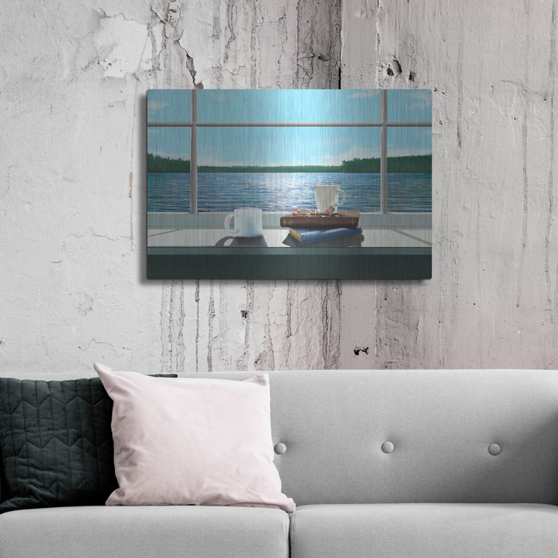 «Sea Views 2» par Murray Henderson, art mural en métal, H 24 po x l 36 po