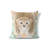 Lil Lying Leopard Flowers Blue Pillow-107792240