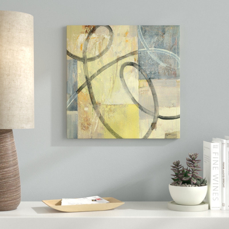 Ribbon Dance I, reproduction d'art sur toile tendue, H 12 po x l 12 po x P 0,75 po, Toile tendue, Pas de tapis
