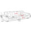 Coussin modulaire beige en polyester-1044055319