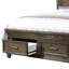 Lit plateforme avec rangement en bois massif Kramlich-88632638