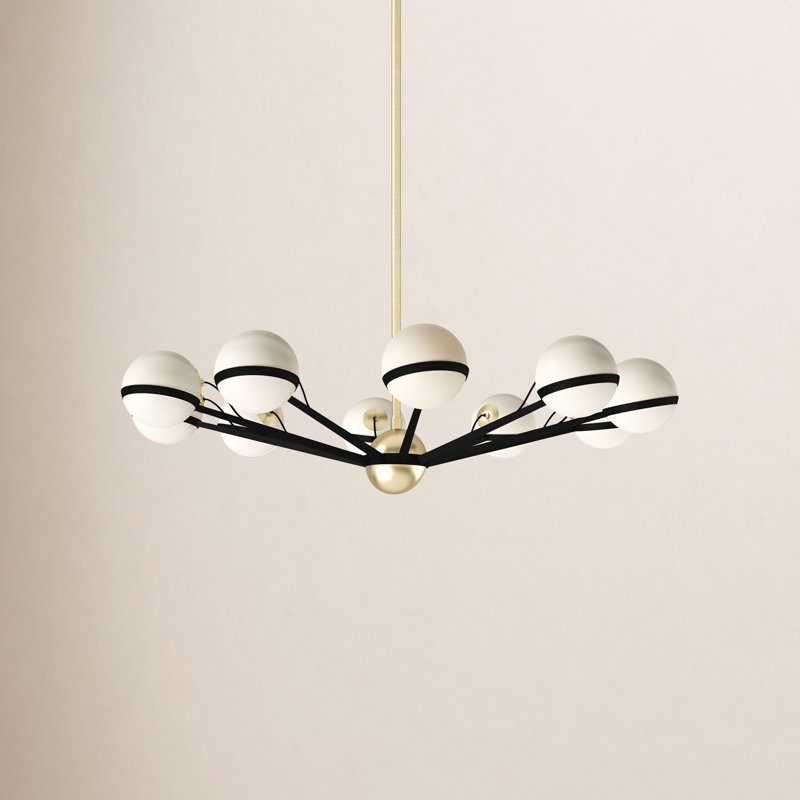 Lustre sphérique spoutnik 10 lumières Ryter