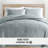 Waffle Textured 3-PC Comforter Set All Season Down-Alternative Ultra Soft Bedding-1862644901-1862644897