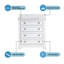 Meuble-lavabo luxueux avec rangement abondant et fabrication durable