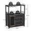 Solid Wood Wine Bottle Rack Gray-1794866867