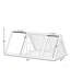 Stable Wooden Triangle Rabbit Hutch With Dual-Zone Design