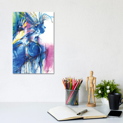 Blue Woman by Kathy Morton Stanion - Wrapped Canvas Gallery-Wrapped Canvas Giclée
