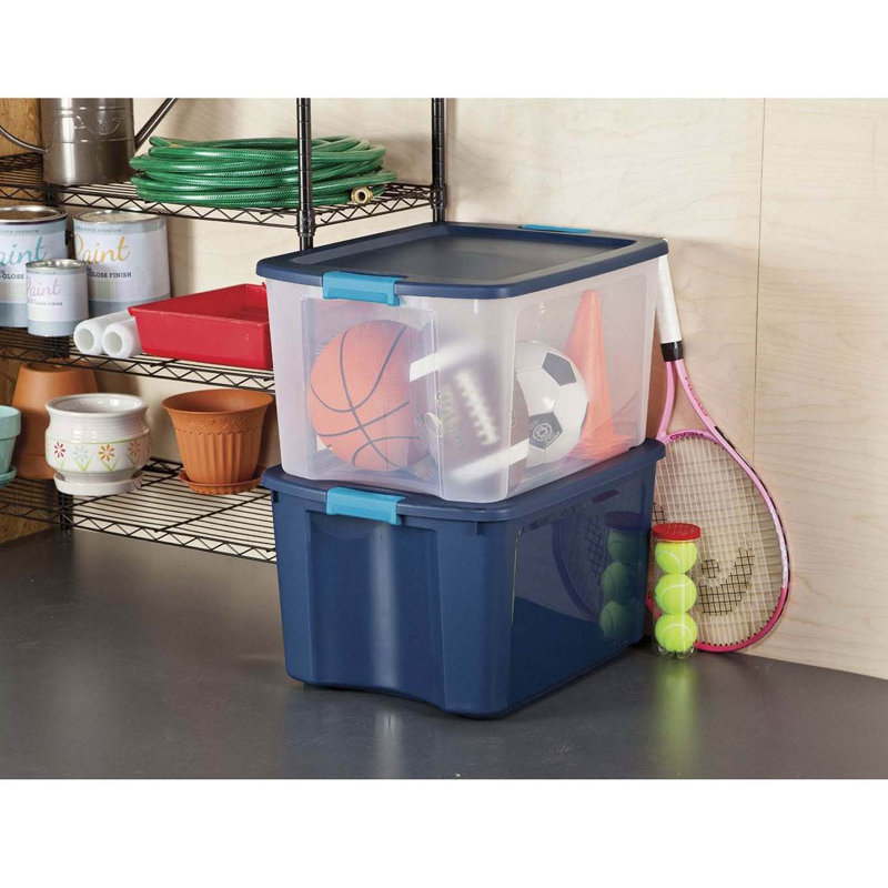 Sterilite Gallon Latch and Carry Storage Tote Box Containers, 12