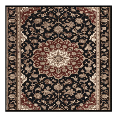 Tapis brun lavable à la machine