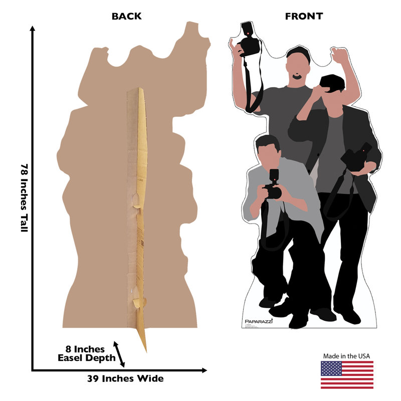 Life-Size Paparazzi Cardboard Cutout Standup