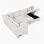 Canapé-lit modulaire en U de 108,6 po avec deux ports USB, deux prises de courant, trois coussins de dossier et une chaise de rangement-605110090