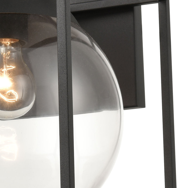 Cubed 13'' High 1-Light Outdoor Sconce - Charcoal, 13" H x 10" W x 11" D