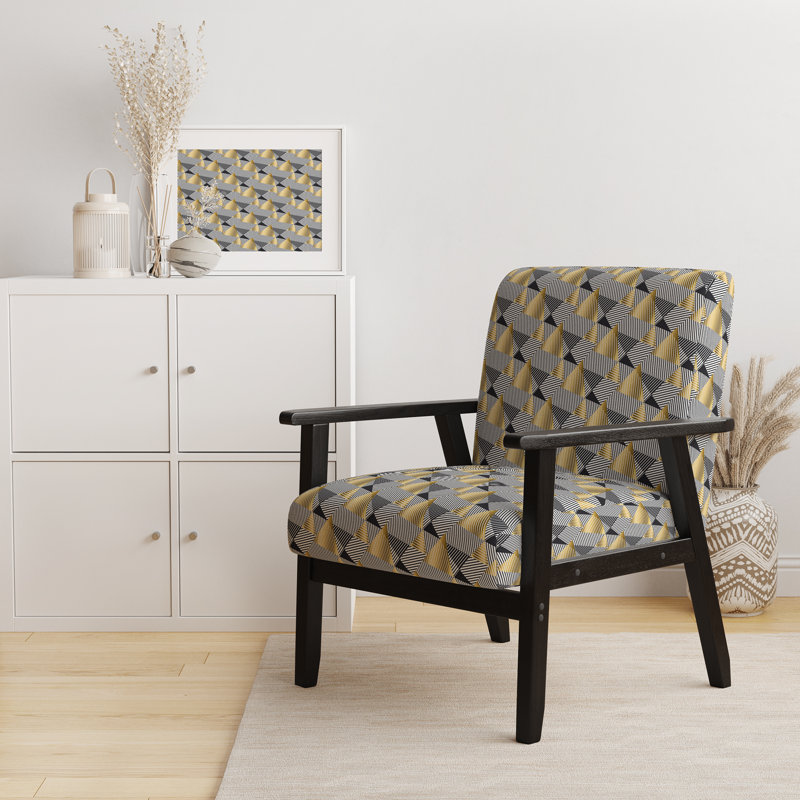 Fauteuil rembourré Mid-Century rembourré Mid-Century