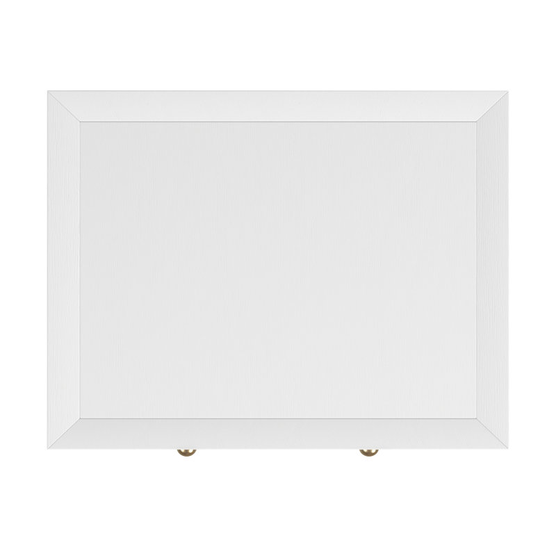Nora 21 in. W Wood 1 Drawer Small Nightstand with Shelf, Textured White