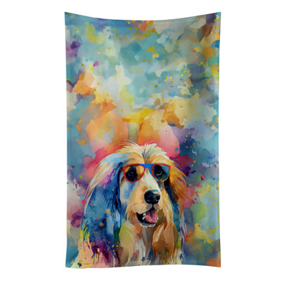 Serviette de cuisine afghan Hound Hippie Dawg