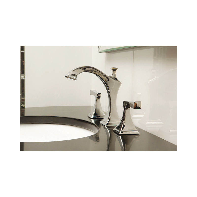 Joffrey Widespread Bathroom Faucet with Drain Assembly, Polished Chrome