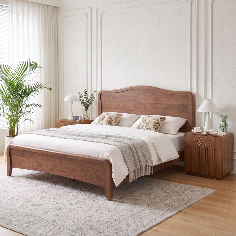 Tables de bout avec rangement, Noyer