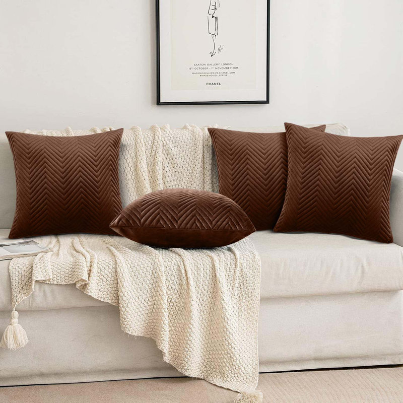 Square Cushion, Coffee