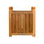 Teak Outdoor Square Planter Box-2078397828