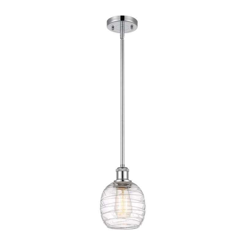 Luminaire suspendu sphère 1 lumière Amila, Chrome poli