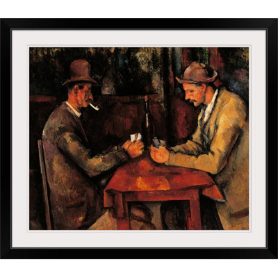 «Joueurs de cartes, ca. 1890-1892. "Musée d'Orsay, Paris, France" par Paul Cezanne, reproduction d'art