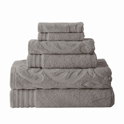 Ensemble de 6 serviettes en coton égyptien