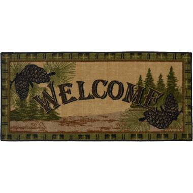 Loon Peak Williamson Rocky Mountain Welcome Doormat, Brown