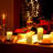 Rechargeable Flickering Flameless Pillar Candles (3 Packs)