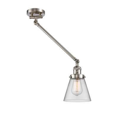 Bras pivotant 1 lumière à intensité variable Pelkey