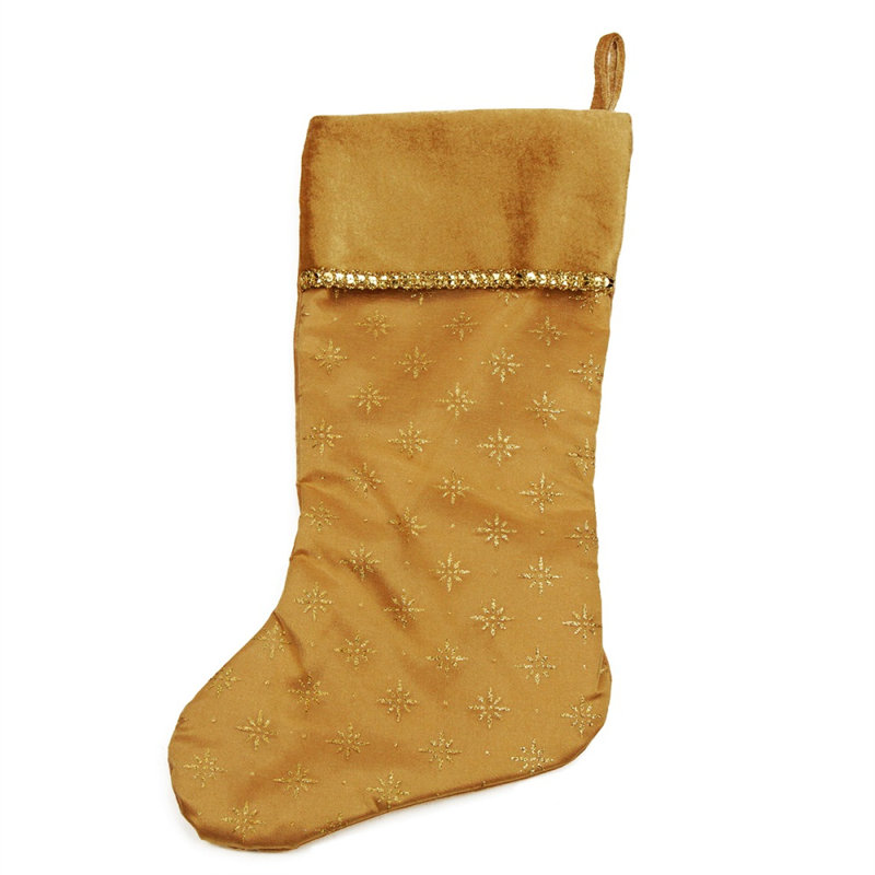 Chaussette de Noël 20 po avec paillettes
