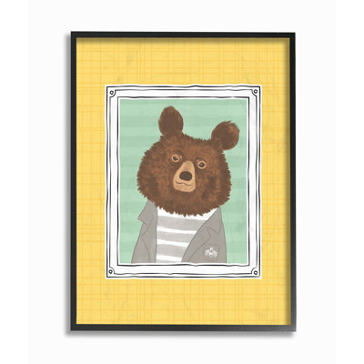 « bear », art encadré Farrer