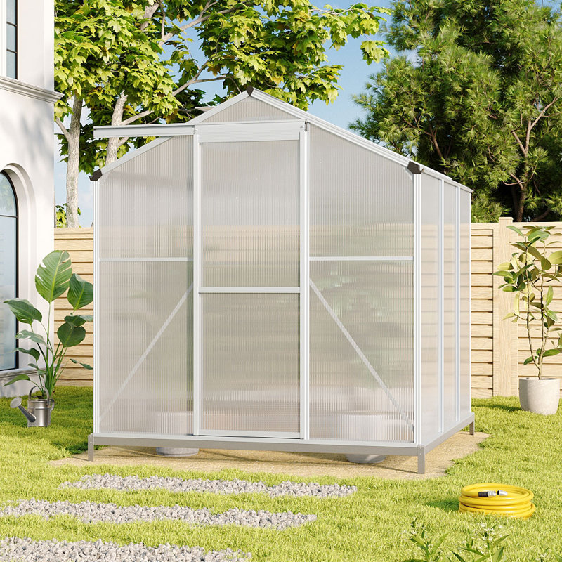 Aiza Greenhouse, 195cm H x 190cm W x 130.8cm D, White